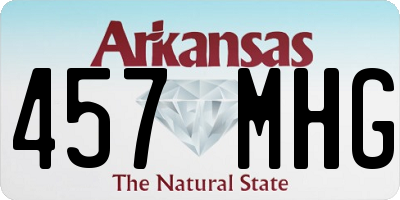AR license plate 457MHG
