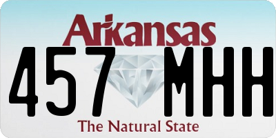 AR license plate 457MHH