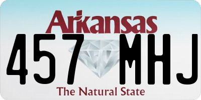 AR license plate 457MHJ
