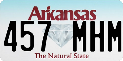 AR license plate 457MHM