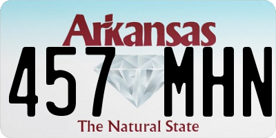 AR license plate 457MHN
