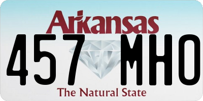 AR license plate 457MHO