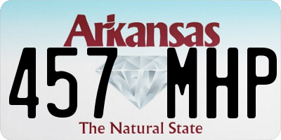 AR license plate 457MHP