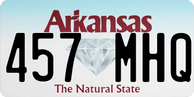 AR license plate 457MHQ