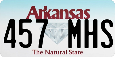 AR license plate 457MHS