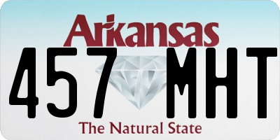 AR license plate 457MHT