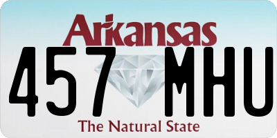 AR license plate 457MHU