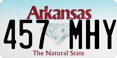 AR license plate 457MHY