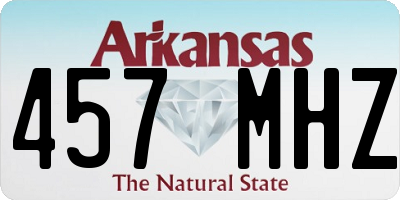 AR license plate 457MHZ