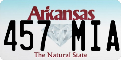 AR license plate 457MIA