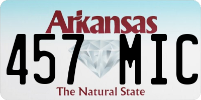 AR license plate 457MIC