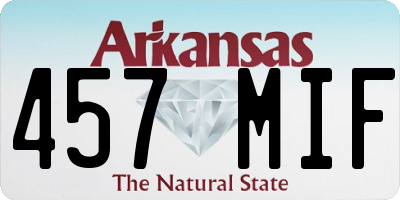 AR license plate 457MIF