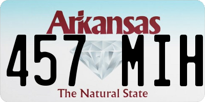 AR license plate 457MIH
