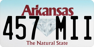 AR license plate 457MII