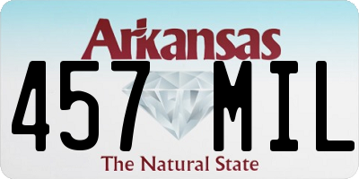 AR license plate 457MIL