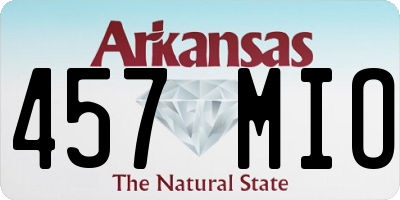 AR license plate 457MIO