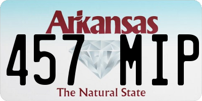 AR license plate 457MIP
