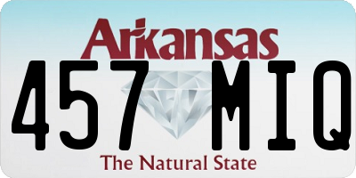 AR license plate 457MIQ