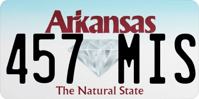 AR license plate 457MIS