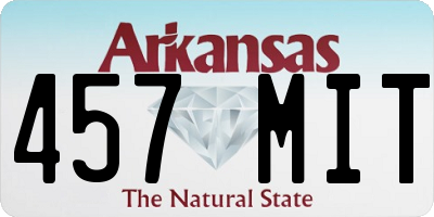 AR license plate 457MIT