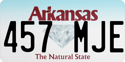 AR license plate 457MJE