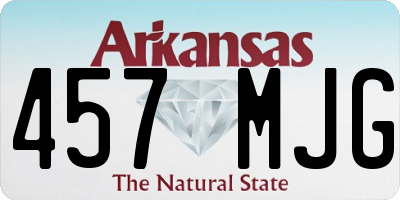 AR license plate 457MJG
