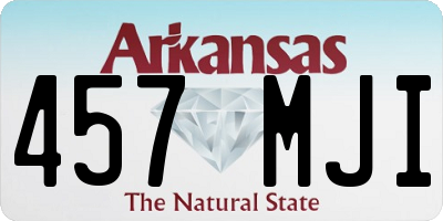 AR license plate 457MJI