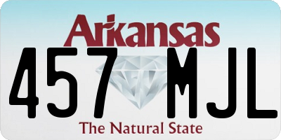AR license plate 457MJL