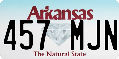 AR license plate 457MJN
