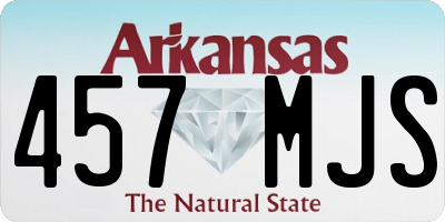 AR license plate 457MJS