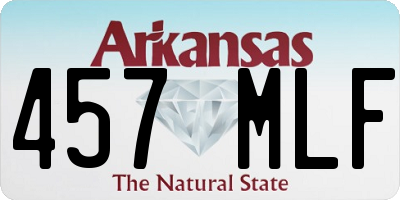 AR license plate 457MLF