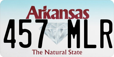AR license plate 457MLR