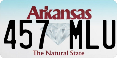 AR license plate 457MLU