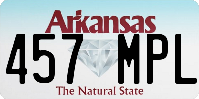 AR license plate 457MPL