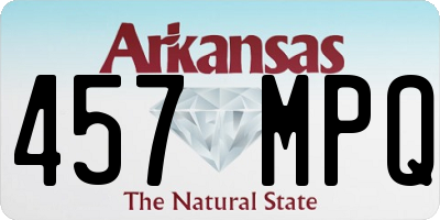 AR license plate 457MPQ