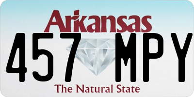 AR license plate 457MPY
