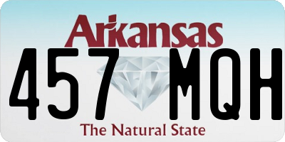 AR license plate 457MQH