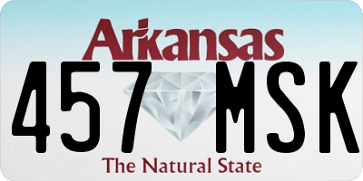 AR license plate 457MSK