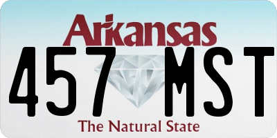 AR license plate 457MST
