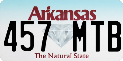 AR license plate 457MTB