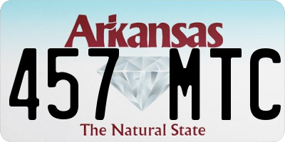 AR license plate 457MTC