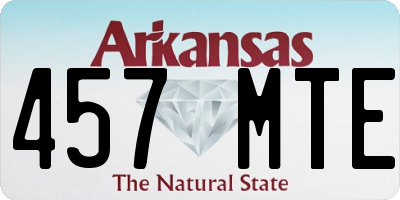 AR license plate 457MTE