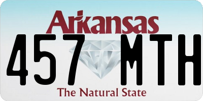 AR license plate 457MTH