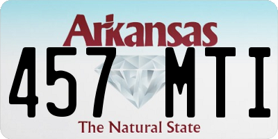 AR license plate 457MTI