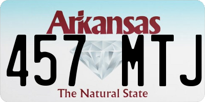 AR license plate 457MTJ