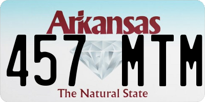 AR license plate 457MTM