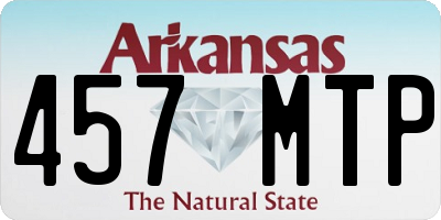 AR license plate 457MTP