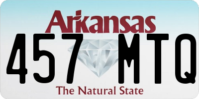 AR license plate 457MTQ