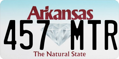 AR license plate 457MTR