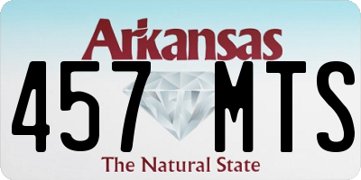 AR license plate 457MTS